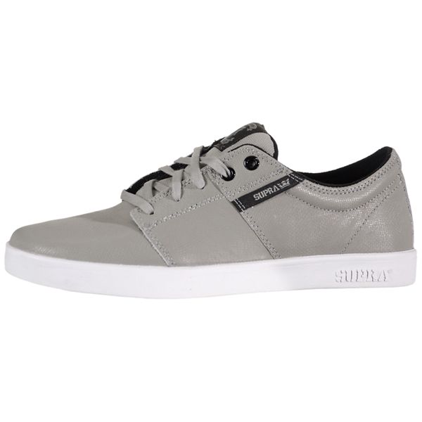 Supra Stacks Low Top Shoes Mens - Grey | UK 51O0O65